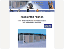 Tablet Screenshot of boxesparaperros.com